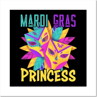 Family Matching Mardi Gras Princess Carnival Costume Posters and Art